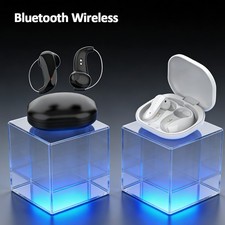 Lightweight Earhook Open Ear Headset Bluetooth Mic/Dock for iPhone 17/16/15 Pro