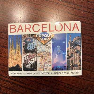 Barcelona PopOut Map Sheet map, folded Book.  R-1