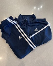 Adidas Youth 2 Piece Classic Track Suit Full Zip Jacket  Pants Size 6