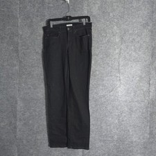 Eileen Fisher Denim Jeans Women's Black Wash Comfort Stretch Size 4 Solid Cotton
