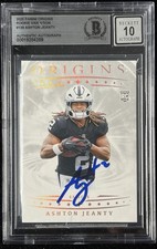Ashton Jeanty Signed 2025 Panini Origins Rookie Variation #139 BAS Auto Grade 10