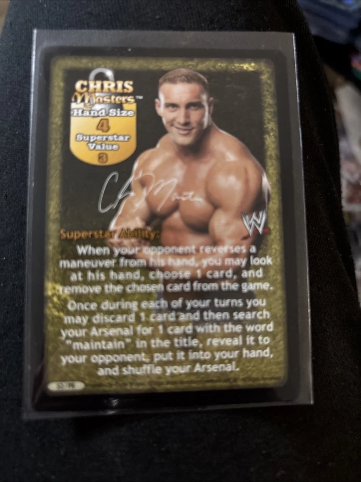 Chris Masters PROMO Superstar Card - WWF/WWE Great American Bash - Raw Deal RARE - Image 2 of 3