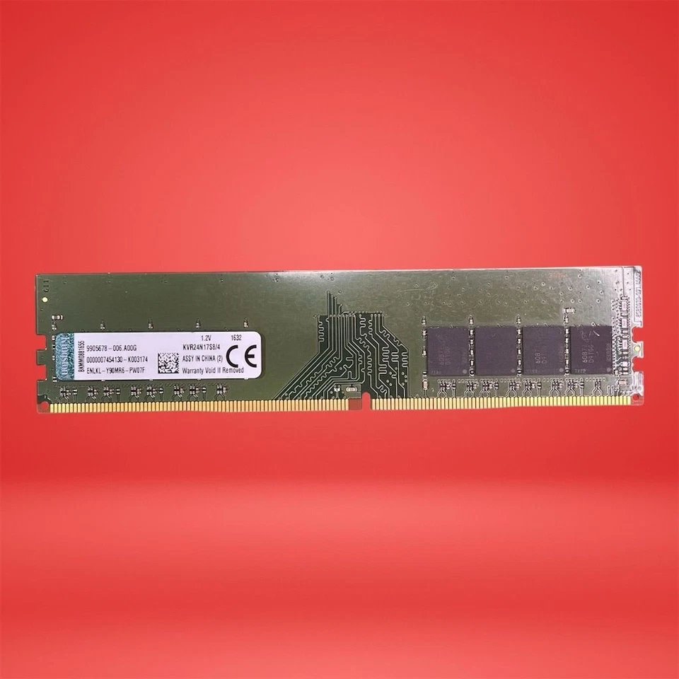 Kingston 4GB DDR4 2400MHz DIMM Desktop Memory RAM Non-ECC KVR24N17S8/4 - Image 3 of 4