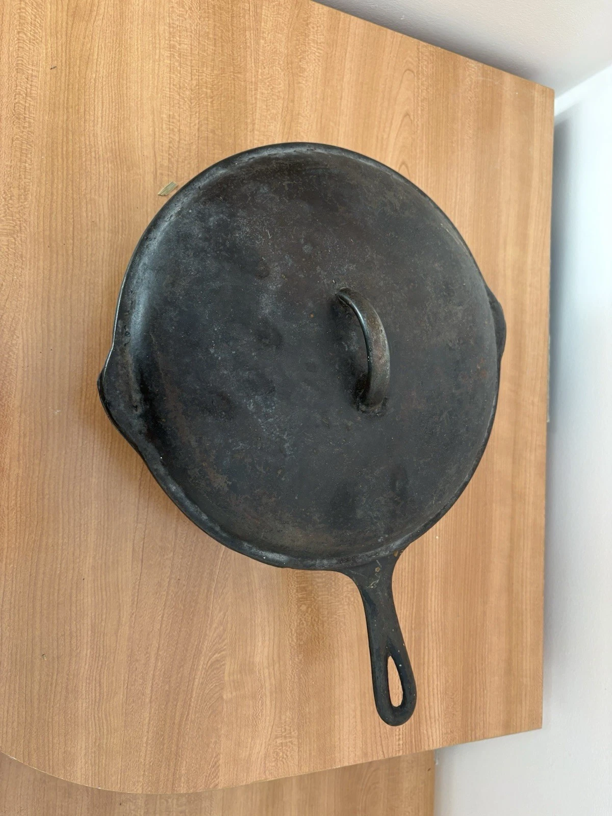 Vintage Cast Iron Skillet with Domed Lid