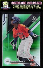 2019 Bowman Platinum Top Prospects Green #TOP-60 Freudis Nova Houston Astros /99