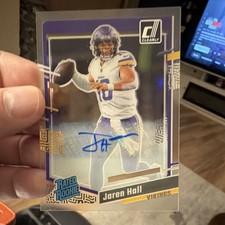 Panini Clearly Donruss Rated Rookie Autograph Jaren Hall #66 Minnesota Vikings