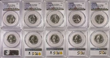 2015 S National Park 5 Coin Quarter Set 25c PCGS MS66