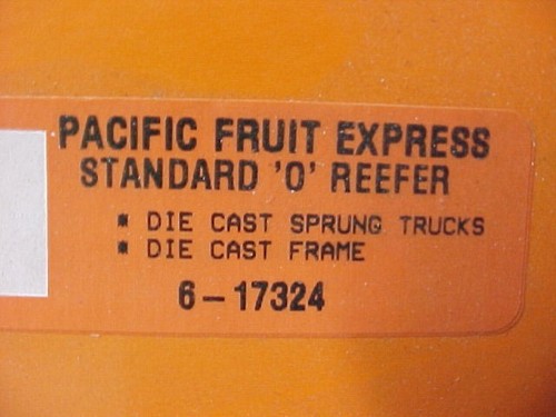 LIONEL 6-17324 " PACIFIC FRUIT EXPRESS REFRIGERADOR estándar escala O #300005 | Zustand: Used