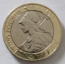 UK Very Rare Error £2 Collectable 2016 Brittania 2 Pound Coin