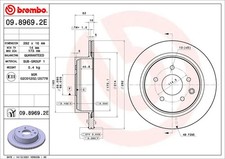 2x Scheiben + Beläge innenbelüftet KT 08 020 BREMBO für NISSAN LEAF