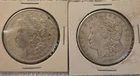 2x Morgan Silver Dollar $1 Coins 1921 Circulated Uncertified