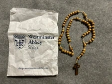 Wooden Rosary from Westminster Abbey Gift Shop  18 inches