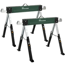 Saw Horses 2 Pack Work Bench Heavy Duty 2600 LBS Capacity Height Adjustable