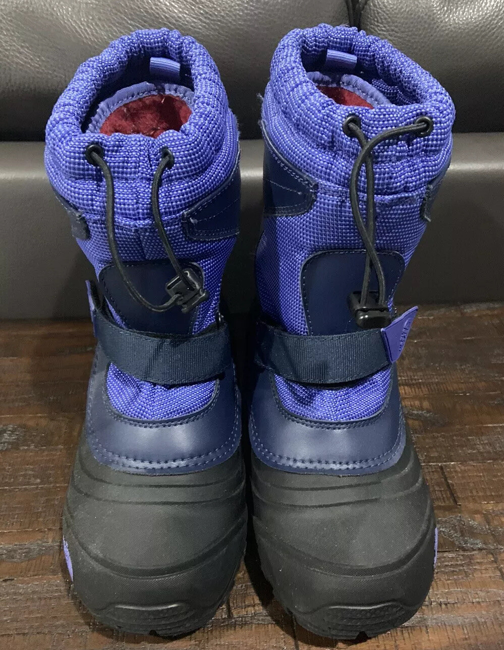 KIDS BLUE WEATHERPROOF SNOW BOOTS 