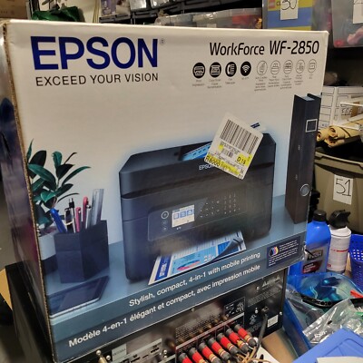 Epson Workforce WF-2850 All-in-One Wireless Color Inkjet Printer,Brand NEW