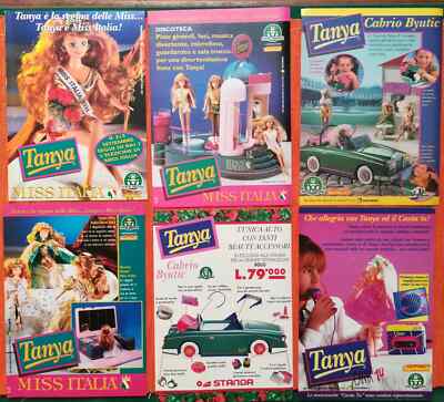 6 ORIGINAL ADVERTISEMENTS - ADVERTISING DOLLS ''TANYA'' Precious Games 1994