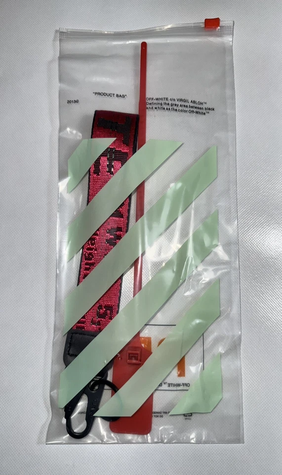 Off White Industrial Keychain Red with Metal Clasp New With Ziptie - Image 3 of 4
