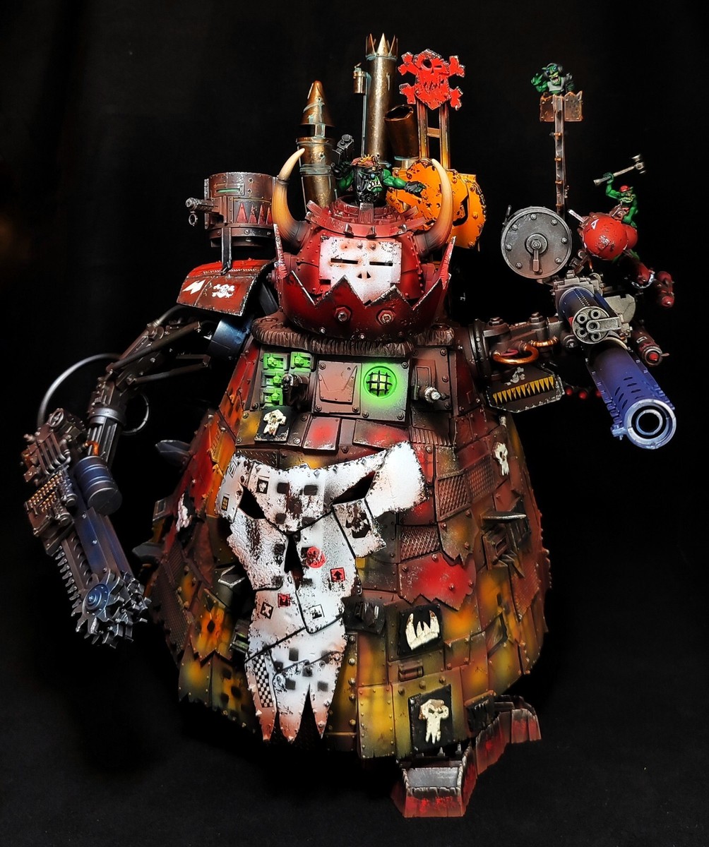 Stompa painted Warhammer 40k Orks Morkanaut Gorkanaut Big Mek Deff