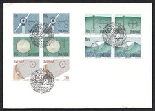 SWEDEN, SCOTT # 1313-1317, FDC COVER - RENEWABLE ENERGY SOURCES, WIND POWER 1980