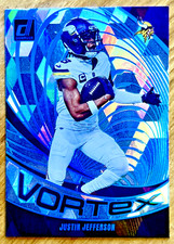 JUSTIN JEFFERSON 2024 Panini Donruss VORTEX Cubic SP 31/50 Card #VOR-JJE VIKINGS