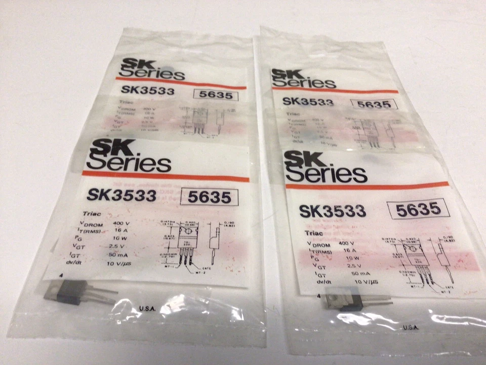 НОВЫЙ, (ЛОТ ИЗ 4) SK СЕРИИ SK3533 5635 TRIAC ВЫПРЯМИТЕЛЬ, БЕСПЛАТНАЯ ДОСТАВКА - Изображение 3 из 4