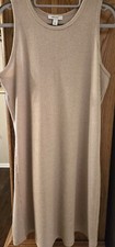 Ladies Nine West Ribbed Crewneck Sleeveless Dress-Size L