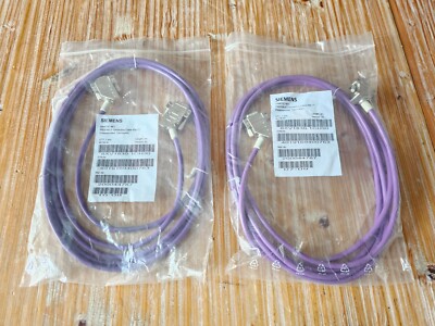 2 x Siemens Simatic Net Profibus Connecting Cable 830-1T 6XV1 830-1CH30