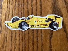 Vintage NOS Original PENNZOIL RICK MEARS #1 Indy Car Racing 6" Sticker