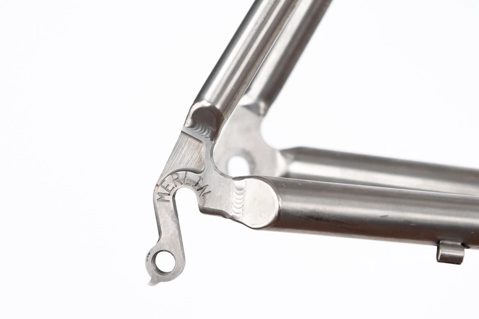 MERLIN CUSTOM TITANIUM FRAME 90s VINTAGE LIGHTWEIGHT ROAD RACING - Image 2 of 4