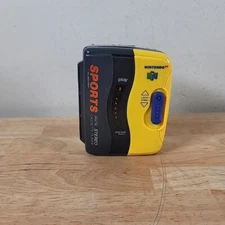 Nintendo 64 Sports All Weather AM/FM Stereo Cassette Player Radio Works Read 