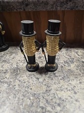 Vintage Pyro Planters Mr Peanut Plastic Salt & Pepper Shaker Set Made in USA 4"