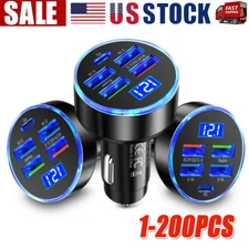 4 USB Port Super Fast Car Charger Adapter for iPhone Samsung Android Phone LOT