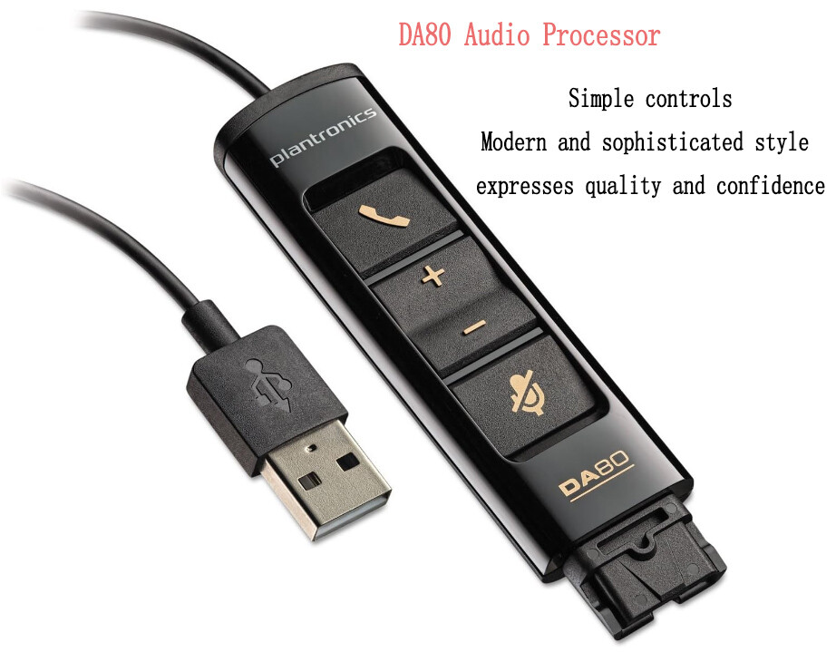 中古PLANTRONICS La Roux POLY Plantronics DA80 USB Echo Cancellation Lightweight Audio