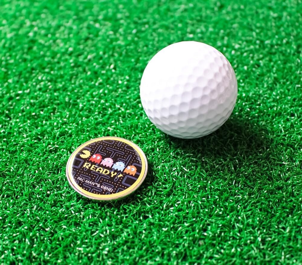 GOLF BALL MARKER PAC MAN YELLOW NEW JAPAN GAME | eBay