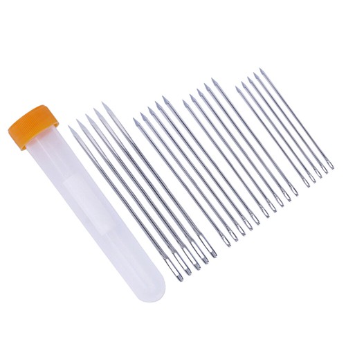 20 PCS Sewing Needle Yarn Straight Beading Needles Leatherworking Tools