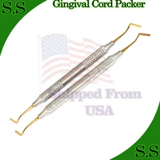 GINGIVAL CORD PACKER 1.5mm & 2.5mm RETRACTION DENTAL INST. *NON-SERRATED* (Pick)