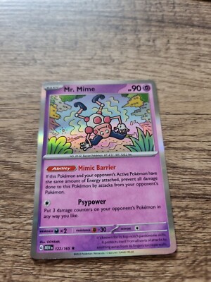 Mr Mime 122/165 Holo Rare, Englisch, Pokémon 151, Packfrisch