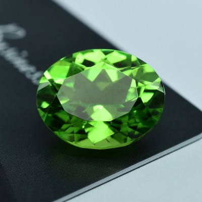 Natural Peridot Gemstone Green Color Oval Shape Certified 10 Ct Loose Gemstones