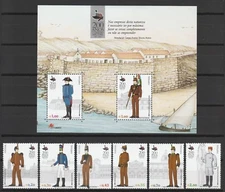 [Portugal 2003 - 200th of Portuguese Military College] the S. Sheet and set MNH