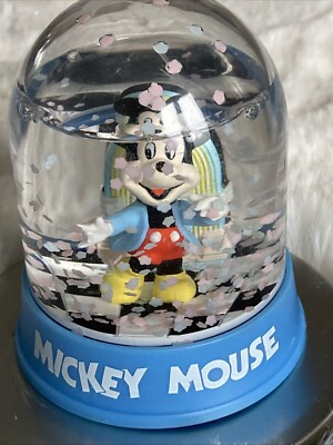 Vintage Schmid Disney Mickey Mouse Schneekugel Duke Box Dancing Mickey