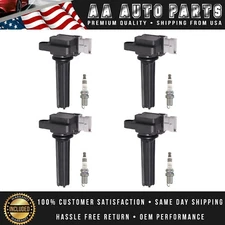 Set of 4 Ignition Coil & NGK Spark Plug for 2004-2007 Saturn Ion 2.0L I4 UF492