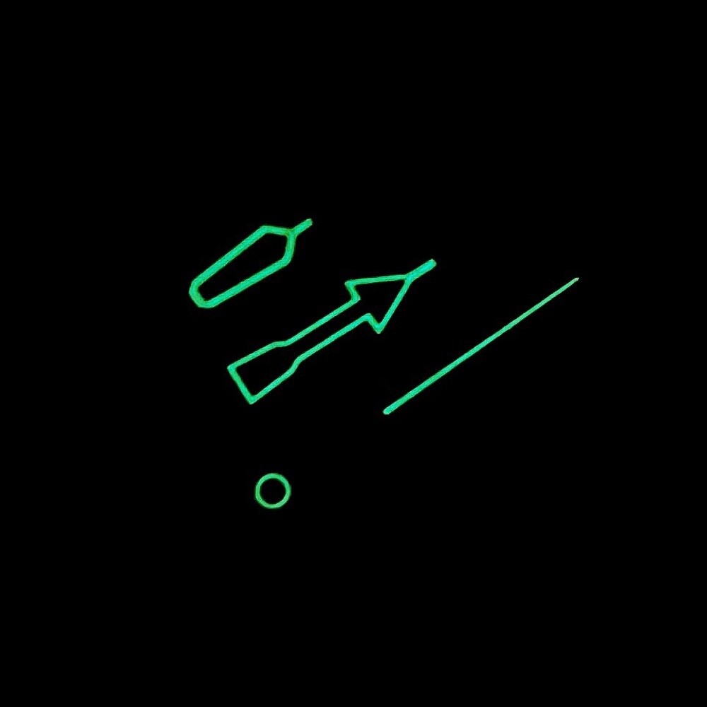 SKX Skeleton Style Watch Hand Set – Black/White – CT8103