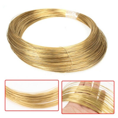 Brass Wire Round Solid Bare Unplated 0.3mm-5mm Craft Jewellery & Conductive Wire