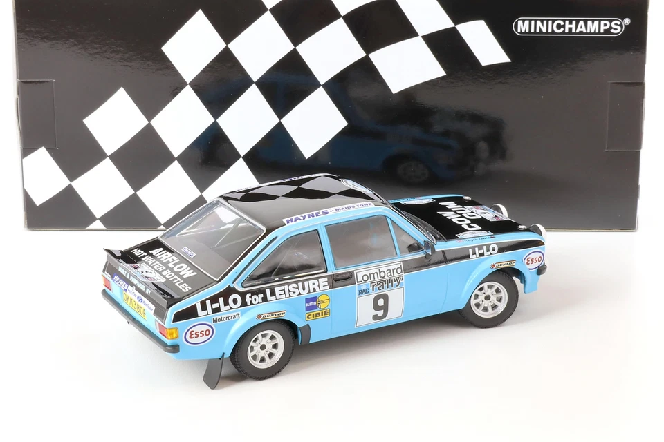 1:18 Minichamps Ford Escort RS 1800 Esso Clark/ Wilson #9 Lombard RAC Rally 1978 - Immagine 3 di 4