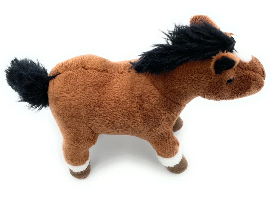 Pferd Reiten Stute Plüschtier Kuscheltier Stoff Tier 24cm Braun - Bild 3 von 3