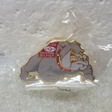 VTG Kiwanis International Oklahoma Sulpher Bulldog Enamel Lapel Pin 1996 NIP