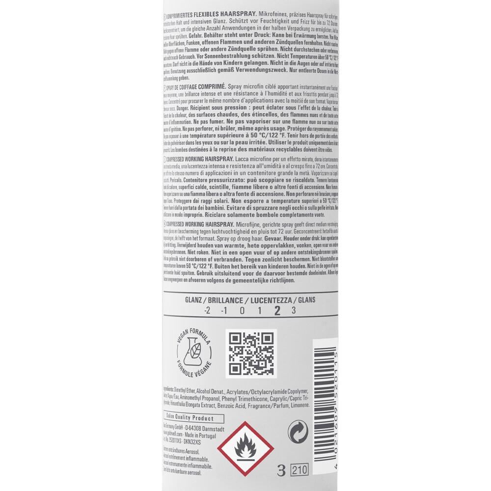 Goldwell Stylesign Compressed Working Hairspray 150ml | Lacca Tenuta Media - 2