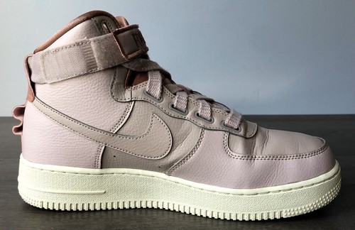 Ladies Nike Air Force 1 High Top Trainers AJ7311-200 Pale Pink Size 9 - Picture 2 of 9