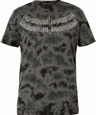 NWT Affliction Live Fast DK Grey Ice Wash Script T shirt Sz M