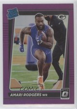 2021 Panini Donruss Rated Rookie Optic Holo Purple Preview Amari Rodgers 0u2j